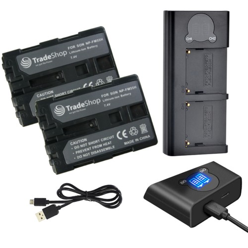 Caricabatteria doppio lcd - +, 2x